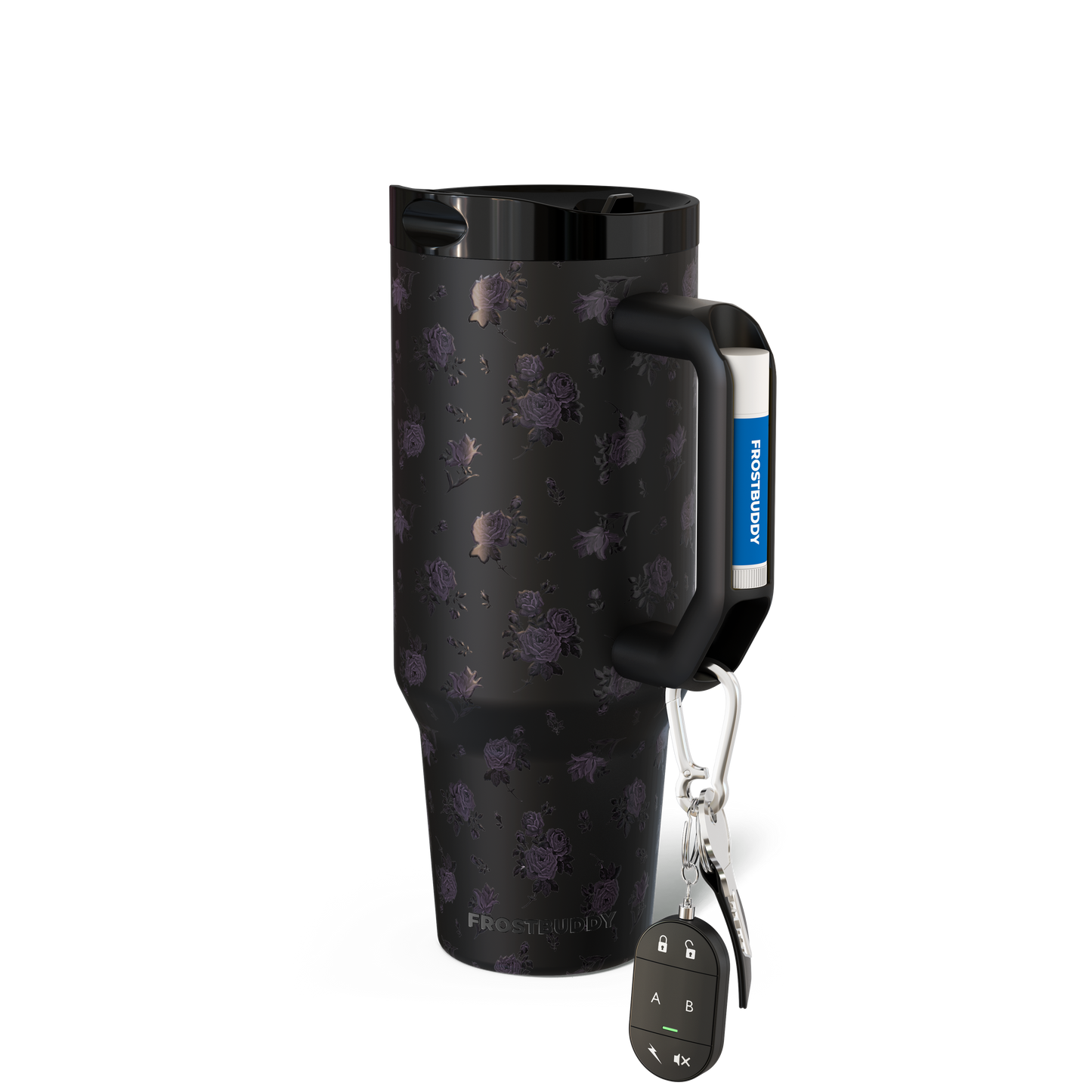 Thicc Buddy 40oz | Black Floral image 1