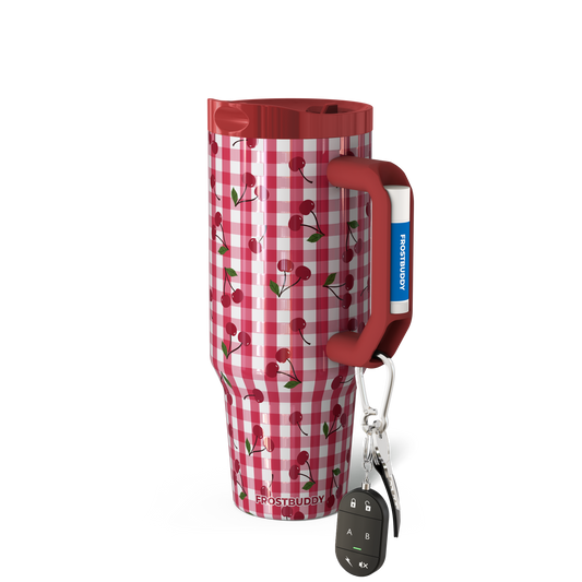 Thicc Buddy 40oz | Cherry Gingham image 1