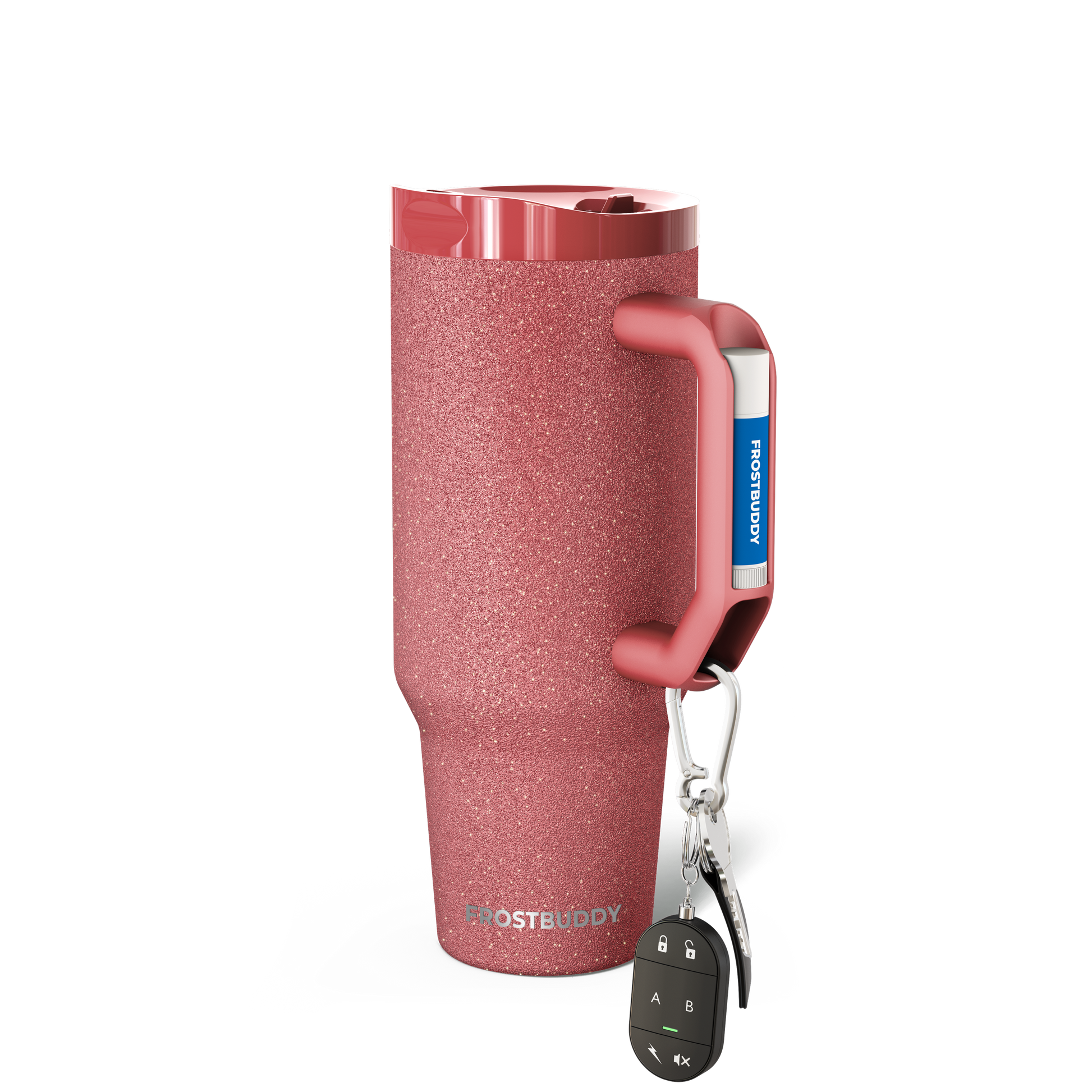 Thicc Buddy 40oz | Burgundy Glitz image 1